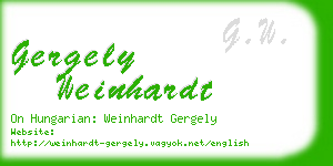 gergely weinhardt business card